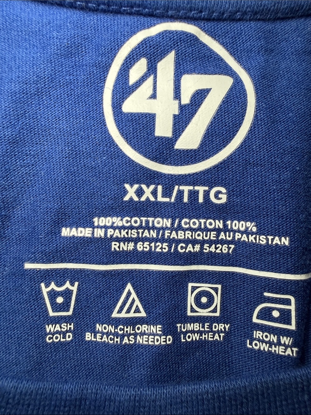 47 Brand Chicago Cubs Baseball Tee XXL Blue - Picture 7 of 8